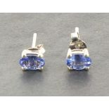 Tanzanite studs