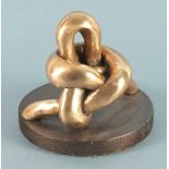 Roger DEAN (British b. 1937) Knot No. 3, Bronze, Signed with monogram and dated '14 to circular
