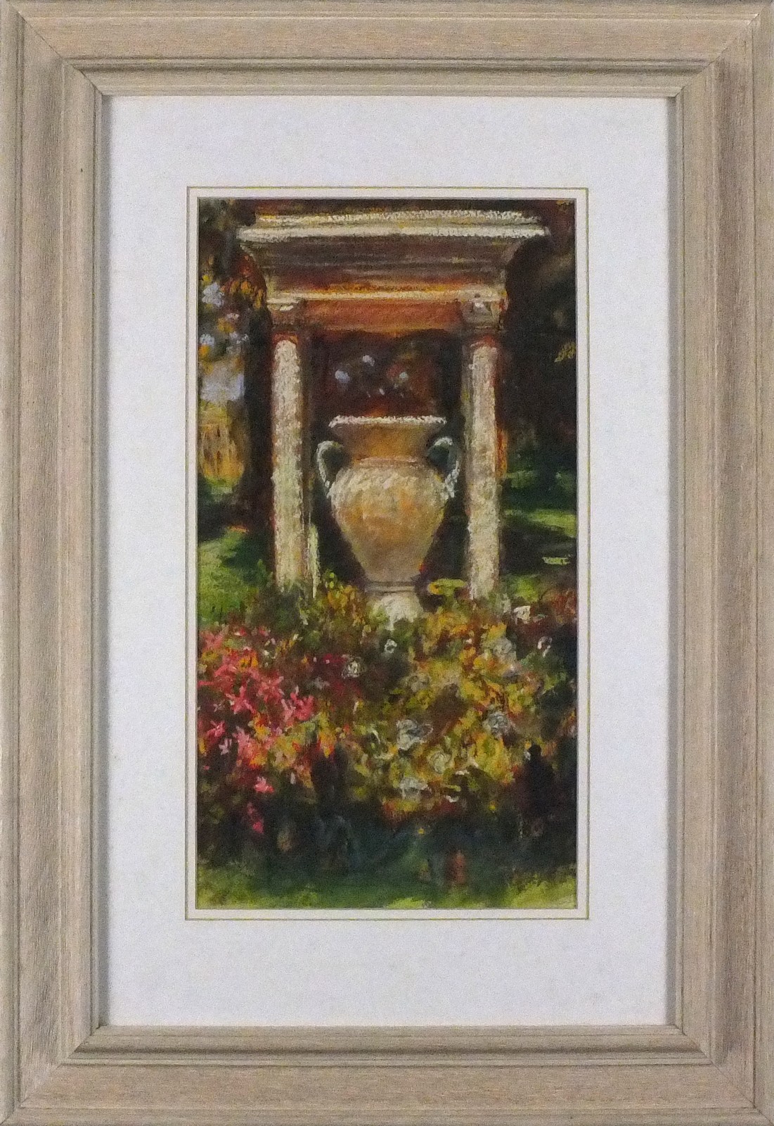 Tom LEAPER (British b. 1963) Urn Sculpture (Scilly Isles), Pastel, Signed lower right, 16.25" x - Image 2 of 2