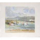 Wilfred EATON (British 20th Century) St Ives Ebb Tide, Watercolour, Signed lower left, 11.75" x 14.