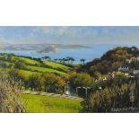 Katharine MAIR (Contemporary Cornish), St Michael's Mount, Oil on board, dated October 2008 verso,