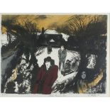 Gill WATKISS (British b. 1938) Winter Bodmin Moor, Lithograph, Signed and dated '98, numbered 7/10