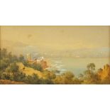 Charles W Meredith VAN DE VELDE (Dutch 1818-1898) Italianate Landscape, Watercolour, Signed lower