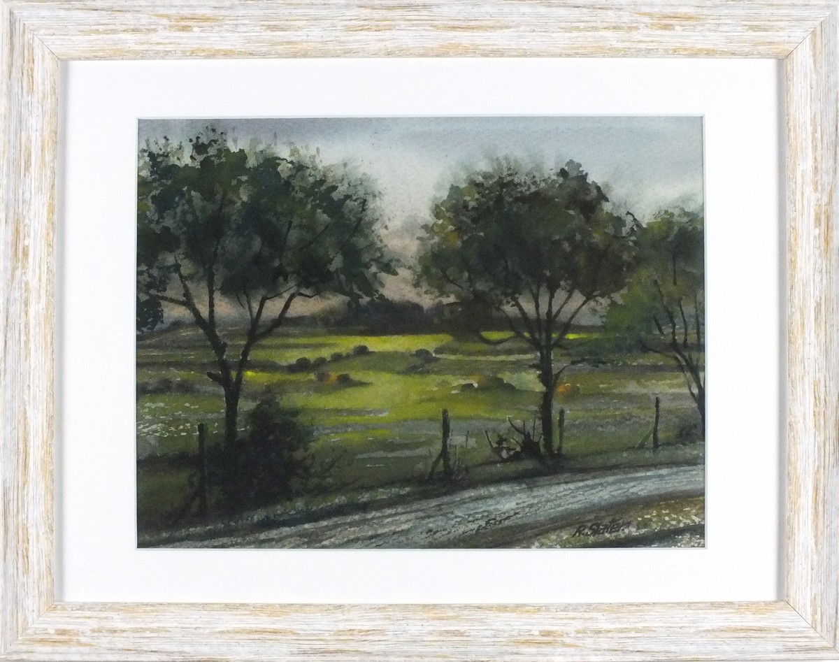 Richard SLATER (British b. 1927) Trees in Evening Light, Watercolour, Signed lower right, 9" x 11. - Image 2 of 2