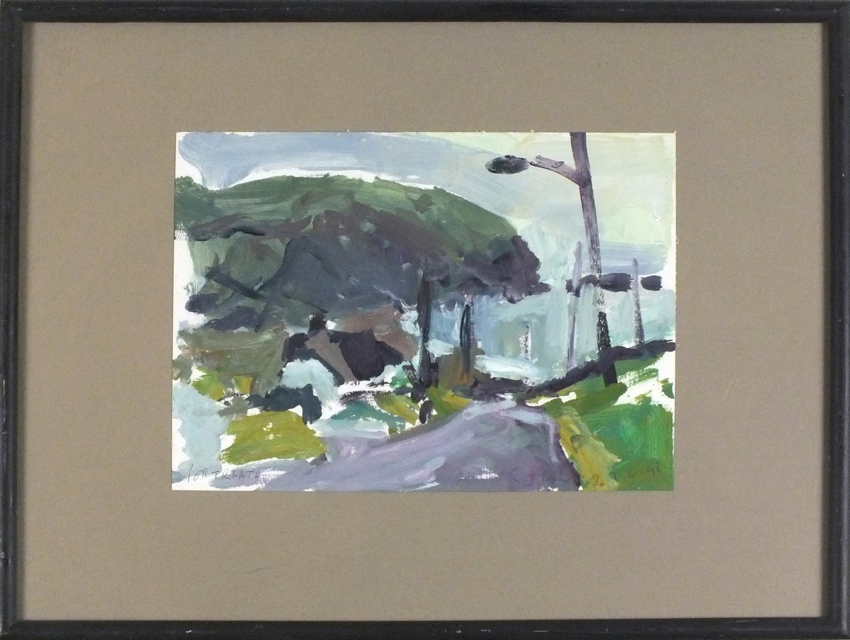 Stuart ROSS (British 20th/21st Century) Portreath, Acrylic on paper, Signed and dated 29/6/93 - Image 2 of 2