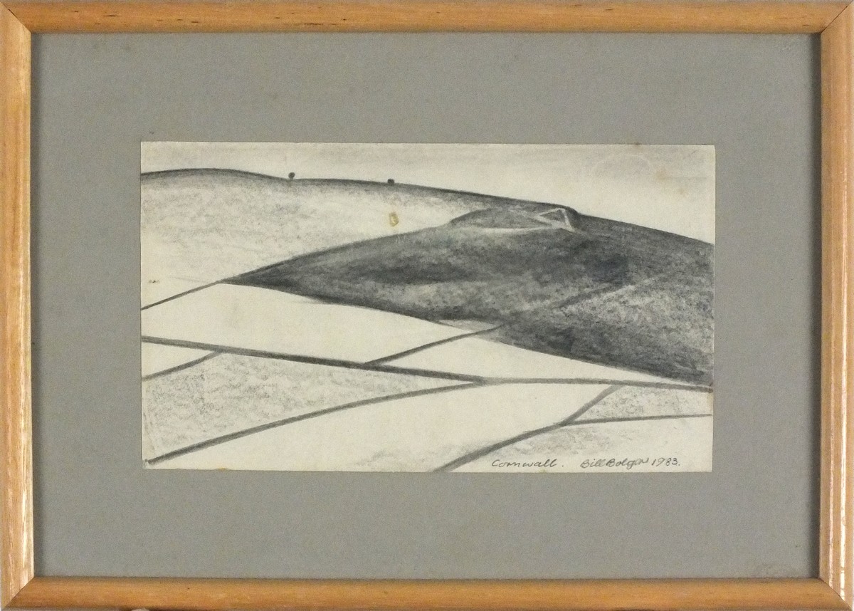 Bill BOLGER (Contemporary Cornish) Cornwall - landscape, Pencil on paper, Signed, titled and dated - Bild 2 aus 2