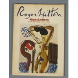 Book: Roger Hilton, Night Letters and Selected Drawings, sold together with two other books, Roger