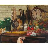 L N PRESTON (British 20th/21st Century) Still Life with Vegetable and Game, Oil on board, Signed