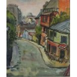 Frank FIDLER (British 1910-1995) Continental Street Scene, Watercolour, Signed lower right, 14.5"