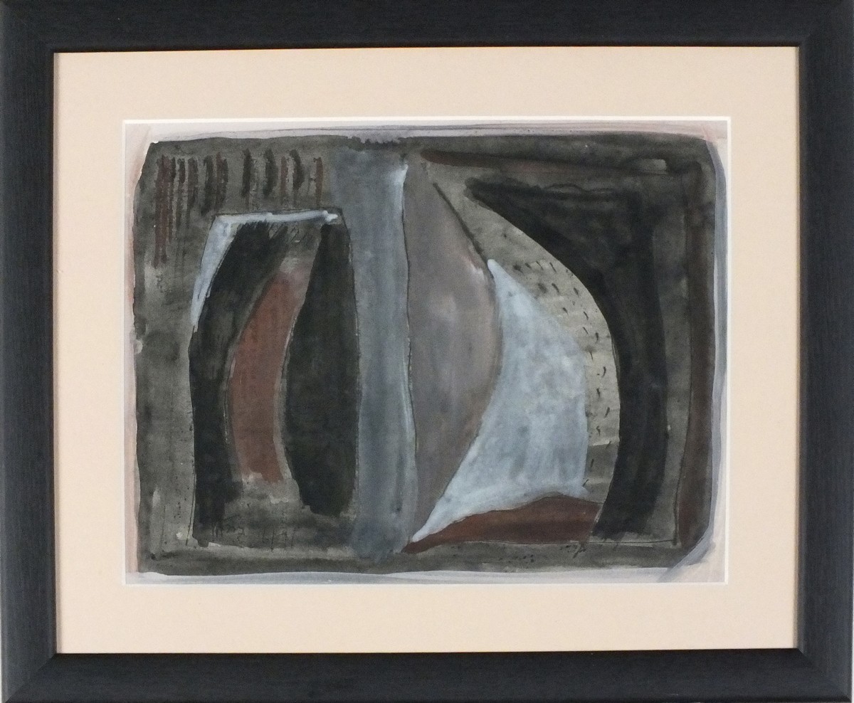 Tony O'MALLEY (British 1913-2003) Untitled Abstract, Watercolour, Signed and dated 6/71 lower - Bild 2 aus 2