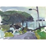 Stuart ROSS (British 20th/21st Century) Portreath, Acrylic on paper, Signed and dated 29/6/93