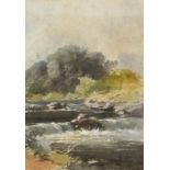 Paul Jacob NAFTEL (British 1817-1891) A Rocky Stream, Watercolour, 6.75" x 9.75" (17cm x 25cm)