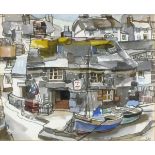 Sonia ROBINSON (British b, 1927) Cadgwith - Cornwall, Pen and watercolour, Signed with initials