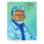 Rolf HARRIS (Australian 1930) Self Portrait II (a la Van Gogh), Giclee print, Signed and numbered