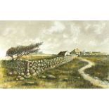 Jeremy KING (British b. 1933) Bodmin Moor, Lithograph with colours, Singed in pencil lower right,