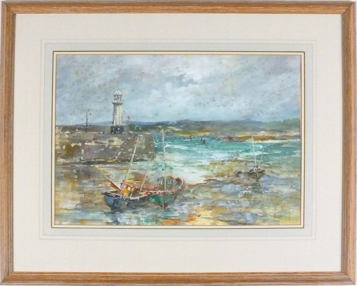 Yram ALLETS (British 1915-2009) (aka Mary Stella EDWARDS), St Ives, Watercolour, Signed Allets lower - Image 2 of 2