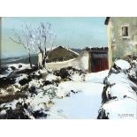 Michel VEZINET (French b. 1957) Neige en Cevennes - France, Oil on canvas, Signed lower right,