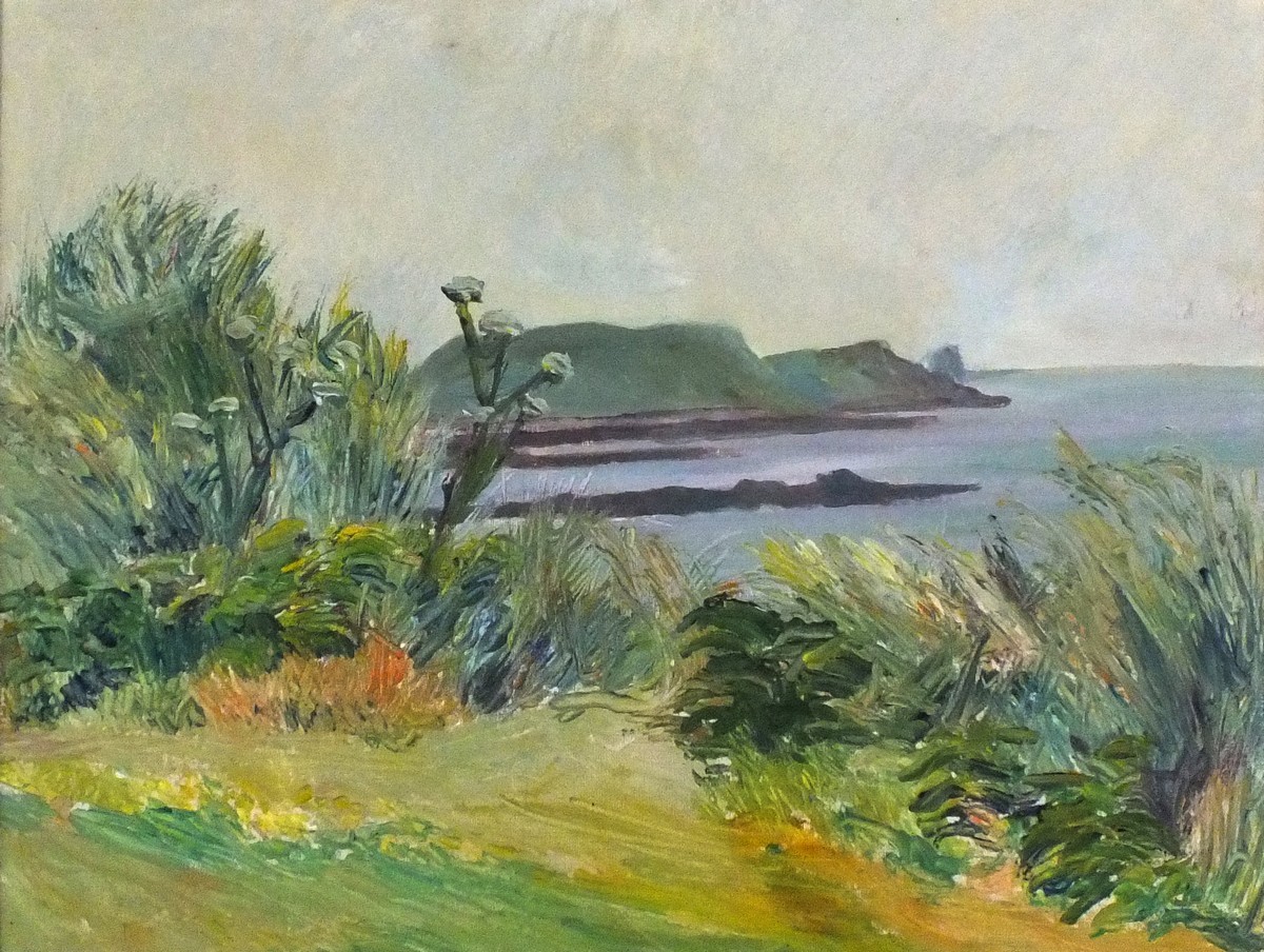 Elizabeth Lamorna KERR (British 1905-1990) St Martin - Isles of Scilly, Oil on canvas board,