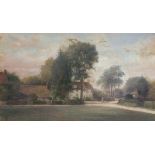 S G (British 19th/20th Century) Village Green, Watercolour, Signed with initials and dated 1922