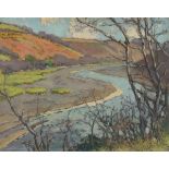 Hurst BALMFORD (British 1871-1950) The West Looe River at Westgate, Oil on canvas-board, Signed
