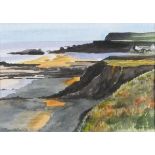 Martin VENNING (British 20th/21st Century) Towards Goollets? - Widemouth Bay, Watercolour, Signed