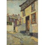 Hurst BALMFORD (British 1871-1950) Meadow Cottage - St Ives, Oil on canvas-board, Signed lower