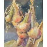 Paul HOARE (British b. 1952) Know Your Onions, Watercolour, 8" x 6.75" (20cm x 17cm), Artist's label