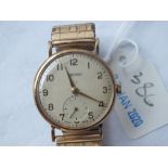 Gents 9ct midi size wrist watch by Rotary