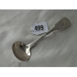 Exeter silver cream ladle – 1834 J Osmont