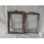 Two oblong photo frames – 1 with beaded edges – 1 Chester 1909 8.5” high