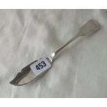 Exeter silver butter knife – 1838 by J Osmont