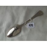 George III table spoon with crisp shell bowl - probably 1767 By TCWC