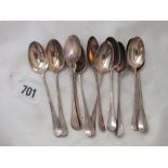 Set of twelve Victorian tea spoons, Lon 1881 by GA 138g.