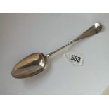 Georgian bottom struck table spoon, Lon by LM