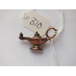 9ct Aladdin lamp charm 1.5g