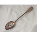 Georgian crested good basting spoon, Lon 1807 by WE 118g.