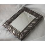 Large easel back mirror with embossed margins, 12” high B’ham 1907