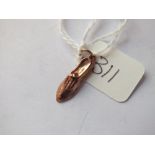 Small 9ct shoe charm 0.4g