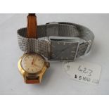 Gents rectangular wrist watch be Sekonda, also another