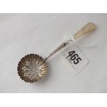 Sifter spoon with MOP handle, B’ham 1900 by RP