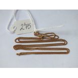 9ct fine link neck chain 22" long 3g