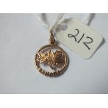 9ct Canada maple leaf charm 1.5g