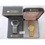 Boxed gents Timex wrist watch and another