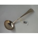 Georgian OE bead pattern sauce ladle, Lon 1800 by SH 46g.