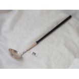 Georgian style toddy ladle with turned handle, Edin mod by AF