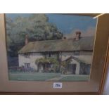 C F FROST – Ford Farm, Manaton – Signed and Inscribed 9" x 11"