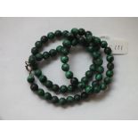 Malachite bead necklace