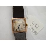 1930’s gents 9ct. square wrist watch by Mappin