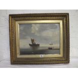 English School – Fishing off the Coast – 11.5" x 15.5"