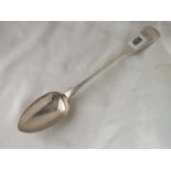 Exeter. Good fiddle pattern basting spoon, 1845 by JS 115g.